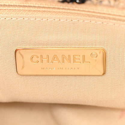 Chanel Tweed Maxi Chanel 19 Flap Beige Black 7 of 12