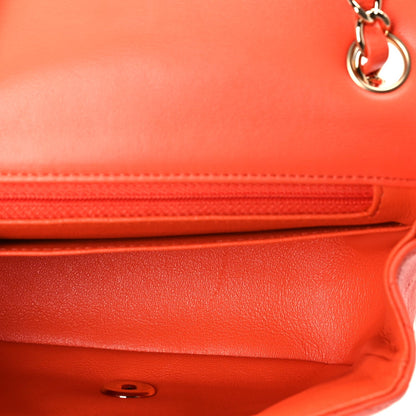 Chanel Lambskin Quilted Mini Square Flap Orange 5 of 10