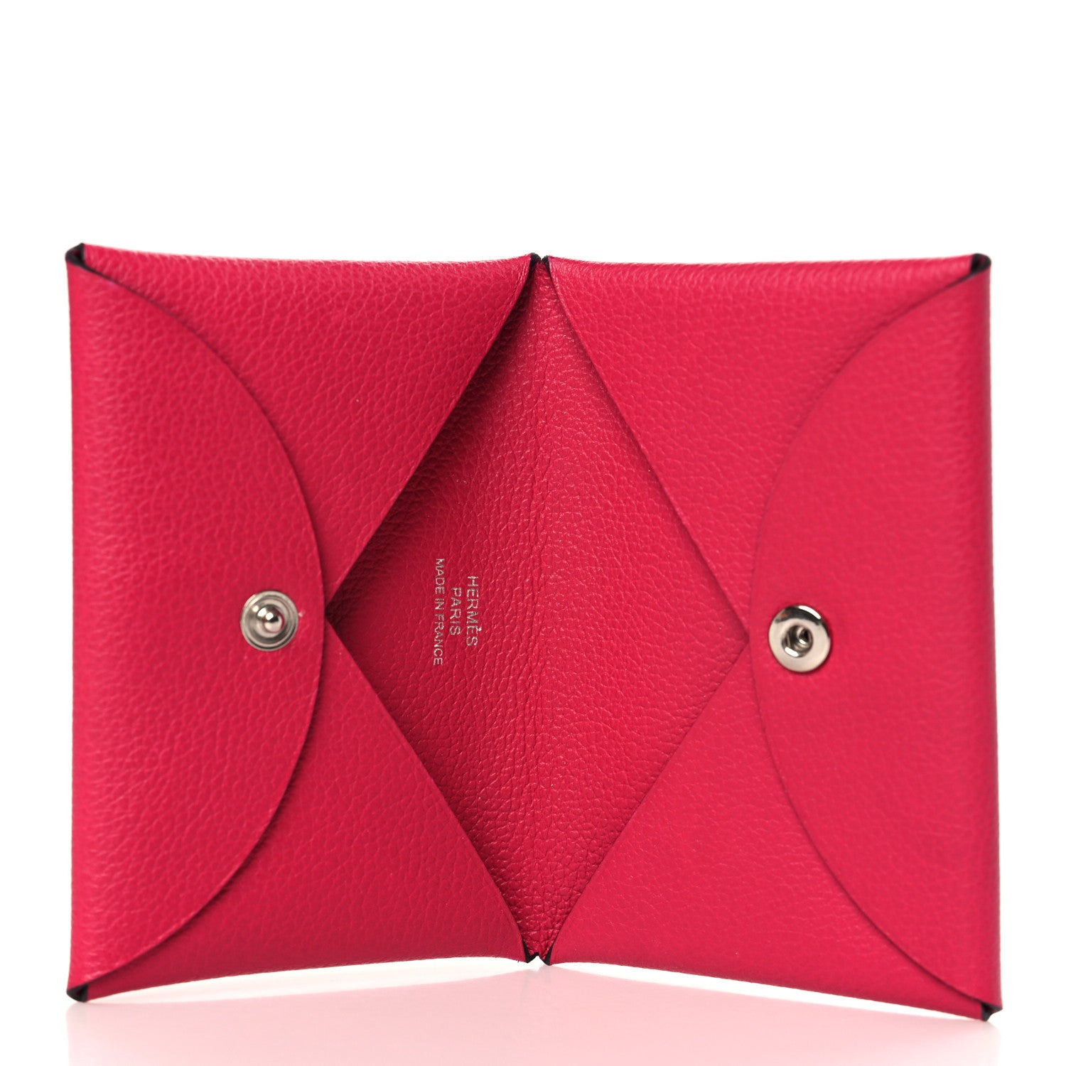 Hermes Evercolor Calvi Card Case FRAMBOISE 5 of 7