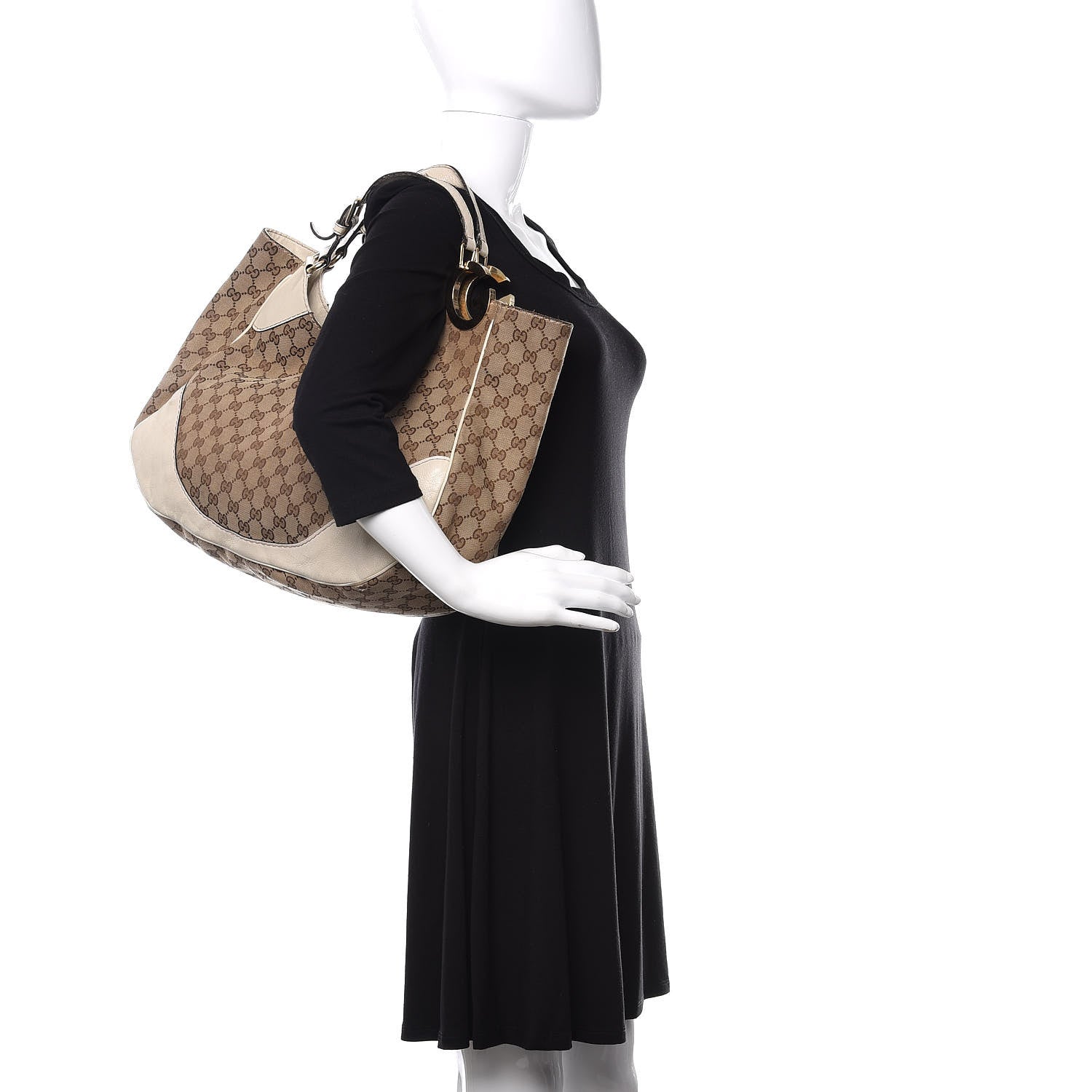 Gucci Monogram Charlotte Tote Off White 2 of 14