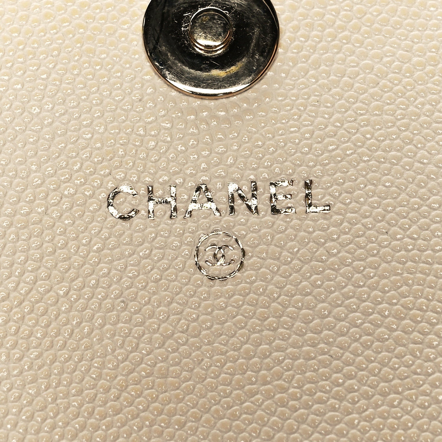 Chanel Caviar Quilted Square Wallet On Chain WOC White 6 of 13