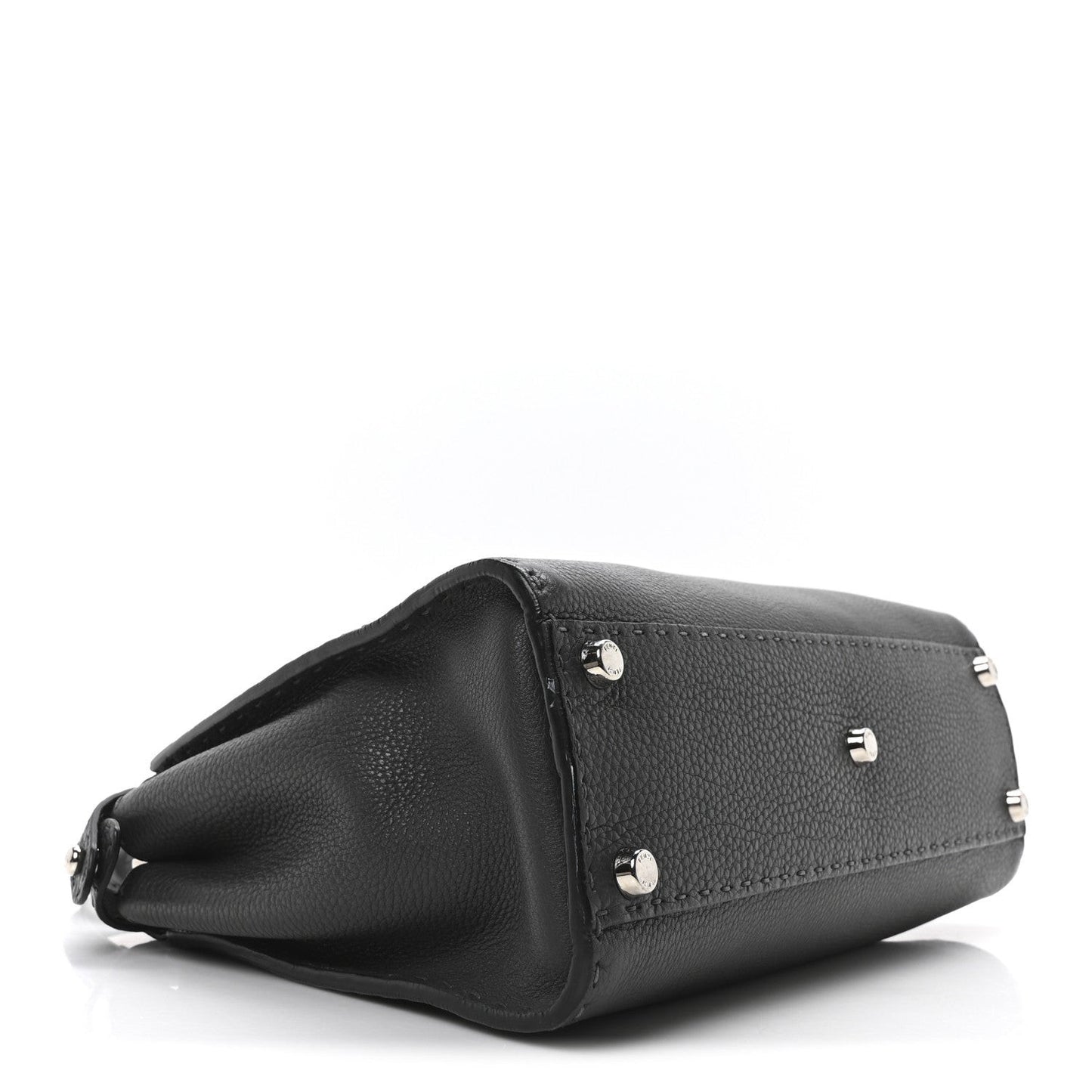 Cuoio Romano Selleria Bi-Color Medium Peekaboo Iconic Satchel Asfalto Latte