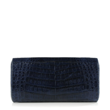 Nancy Gonzalez Crocodile Clutch Navy 1 of 9