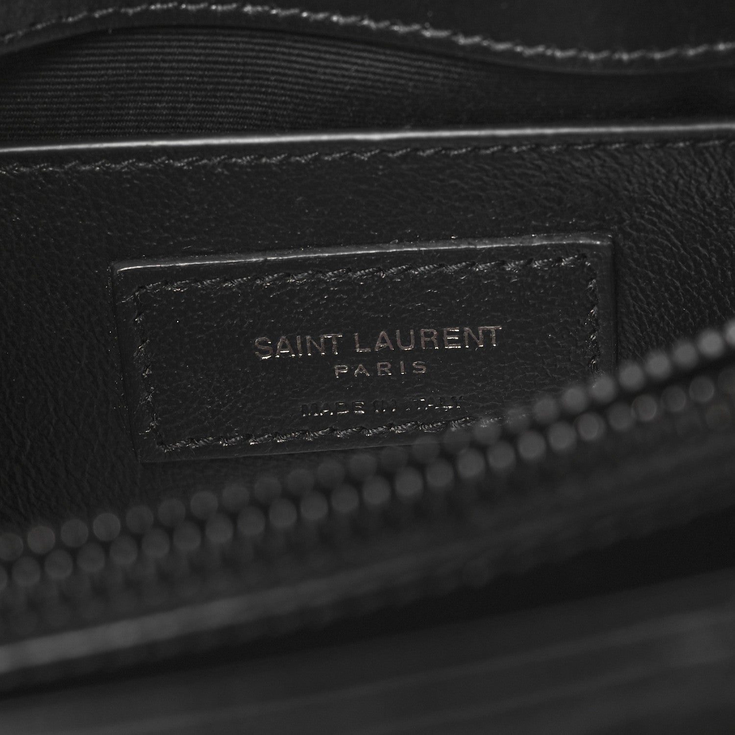 Saint Laurent Calfskin Y Quilted Monogram Monochrome Small Loulou Chain Satchel Black 6 of 7