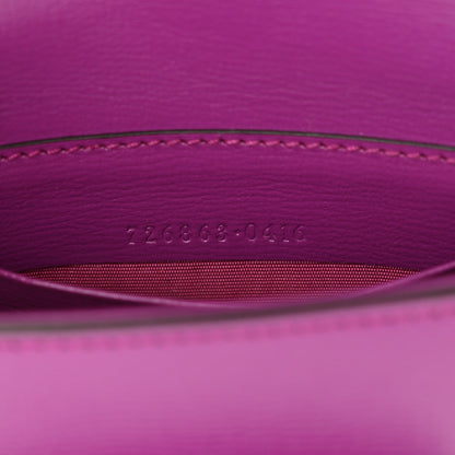 Gucci Azalea Calfskin Web Monochrome Horsebit 1955 Wallet On Strap Purple 6 of 7