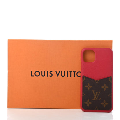 Louis Vuitton Calfskin Monogram iPhone 11 Pro Max Bumper Scarlet 8 of 8