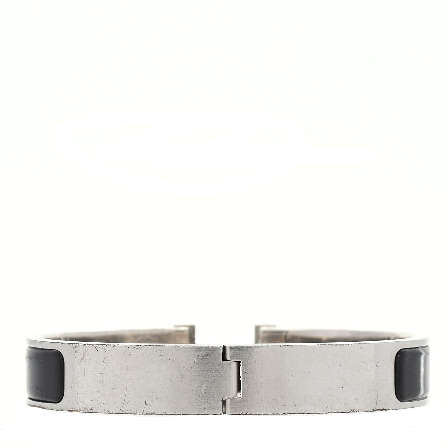 Hermes Matte Enamel Narrow Clic Clac HH Bracelet T6  Black 2 of 3