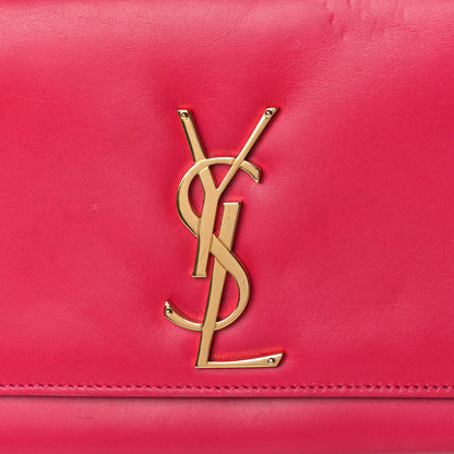 Saint Laurent Smooth Calfskin Classic Monogram Cassandre Clutch Lipstick Fuchsia 8 of 12