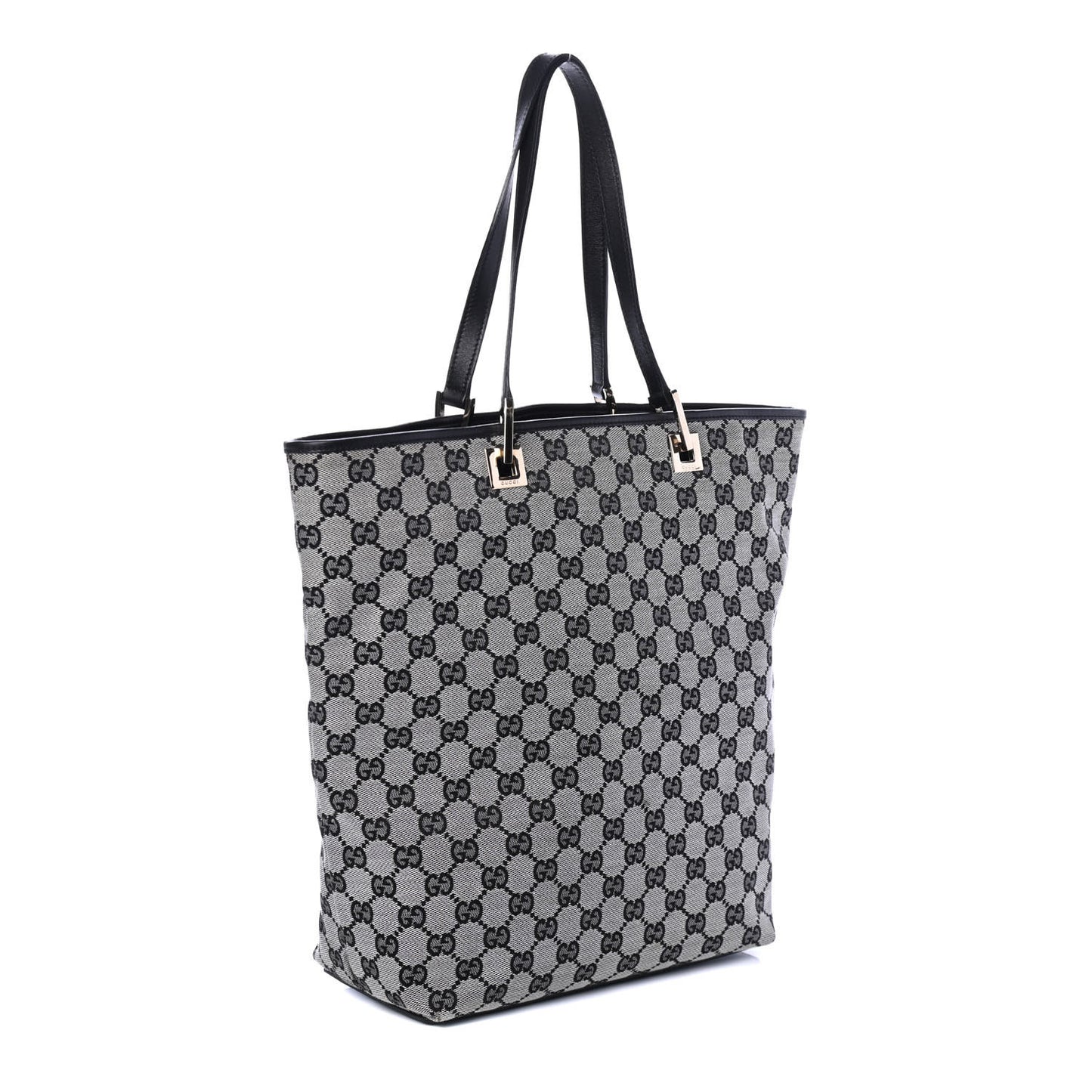 Monogram Large Bucket Tote Black