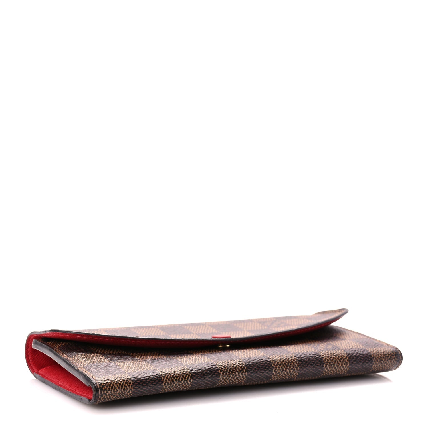 Louis Vuitton Damier Ebene Emilie Wallet Red 4 of 7