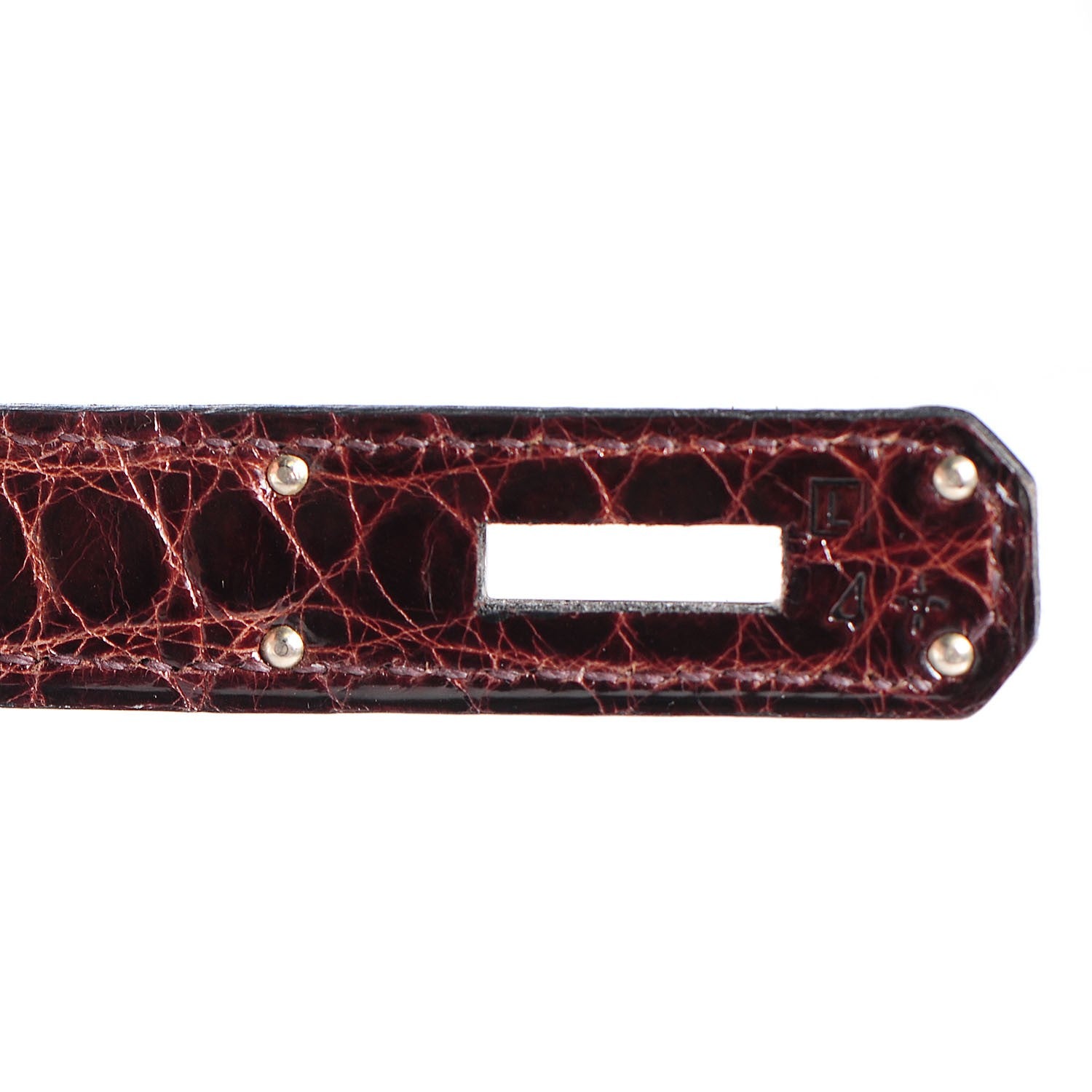 Hermes Shiny Niloticus Crocodile Birkin 30 Chocolate 12 of 25