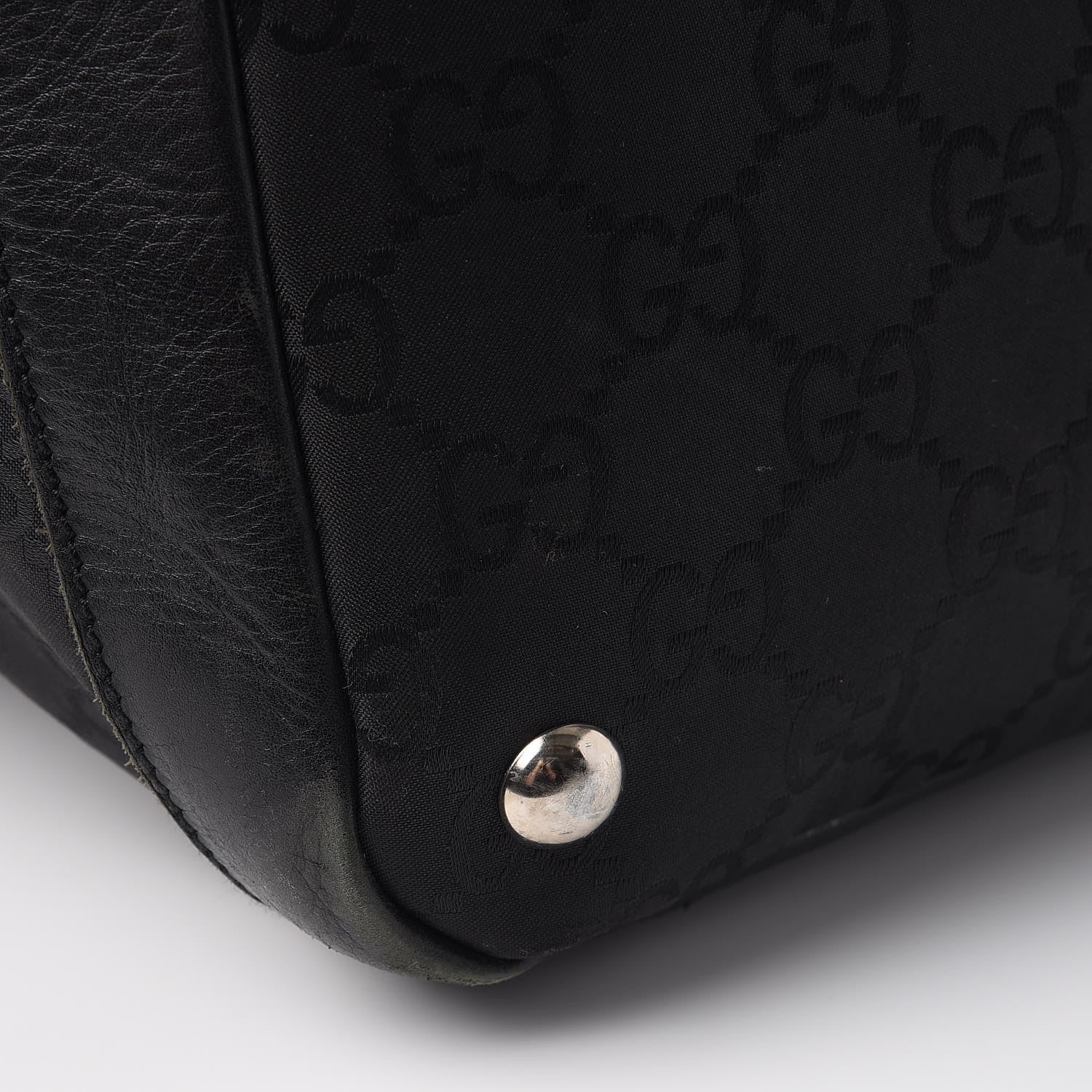 Gucci Nylon Monogram Travel Hobo Black 15 of 19