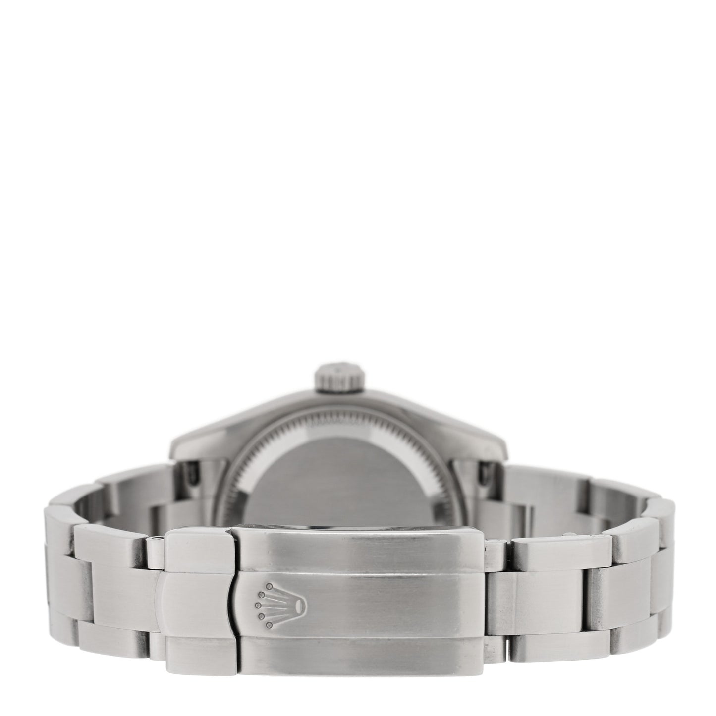 Stainless Steel 18K White Gold 26mm Oyster Perpetual Watch White Roman 176234