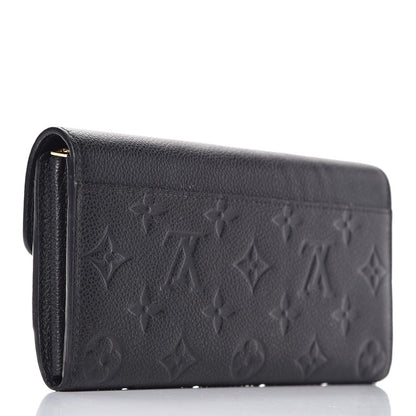 Louis Vuitton Empreinte Sarah Wallet NM Black 3 of 9