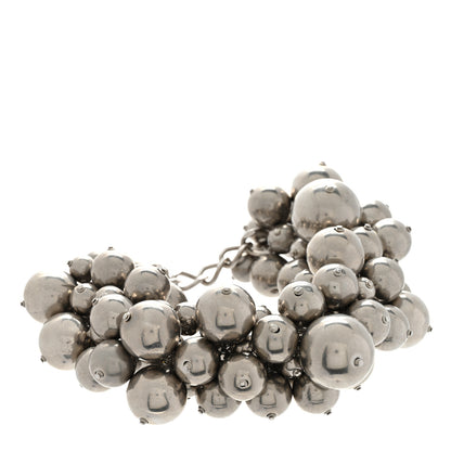 Chanel Metal Beaded CC Cluster Bracelet Ruthenium 1 of 4