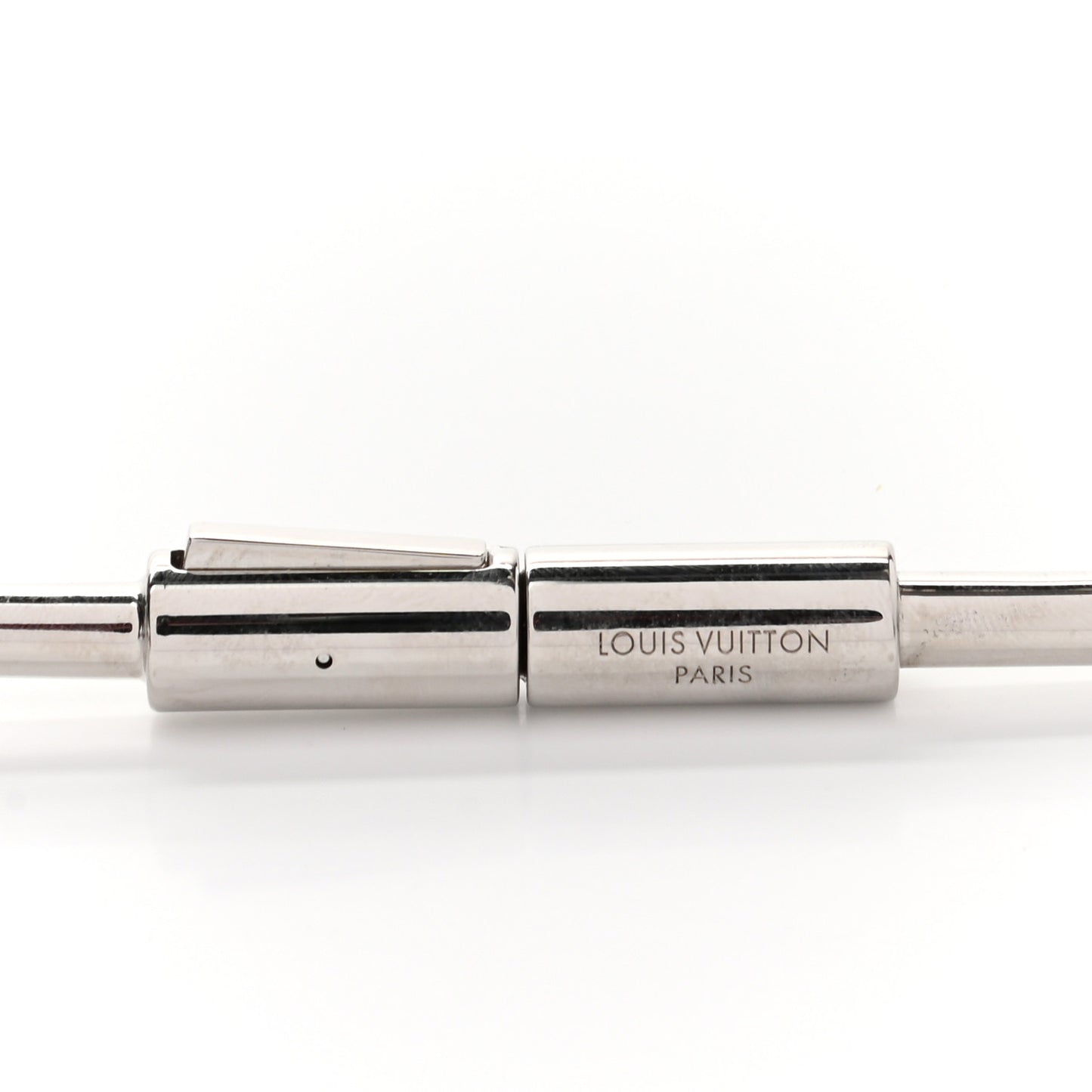 Metal LV Circle Belt M Silver