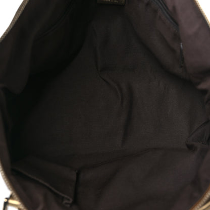 Gucci Satin Monogram Medium Abbey Tote Metallic Bronze 4 of 11