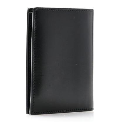 Saint Laurent Smooth Calfskin Cassandre Credit Card Wallet Black 3 of 11