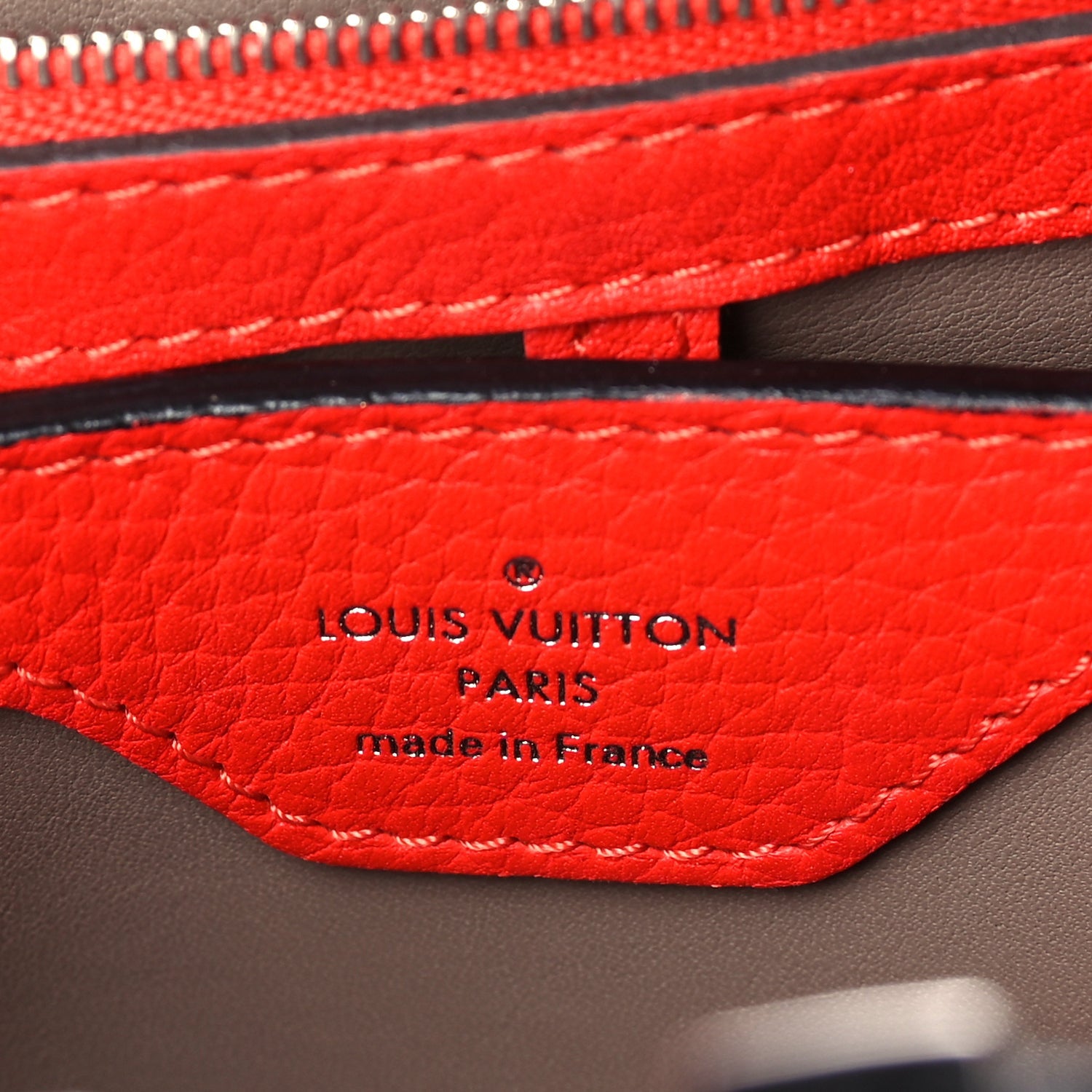 Louis Vuitton Taurillon Capucines BB  Scarlet Red 5 of 8