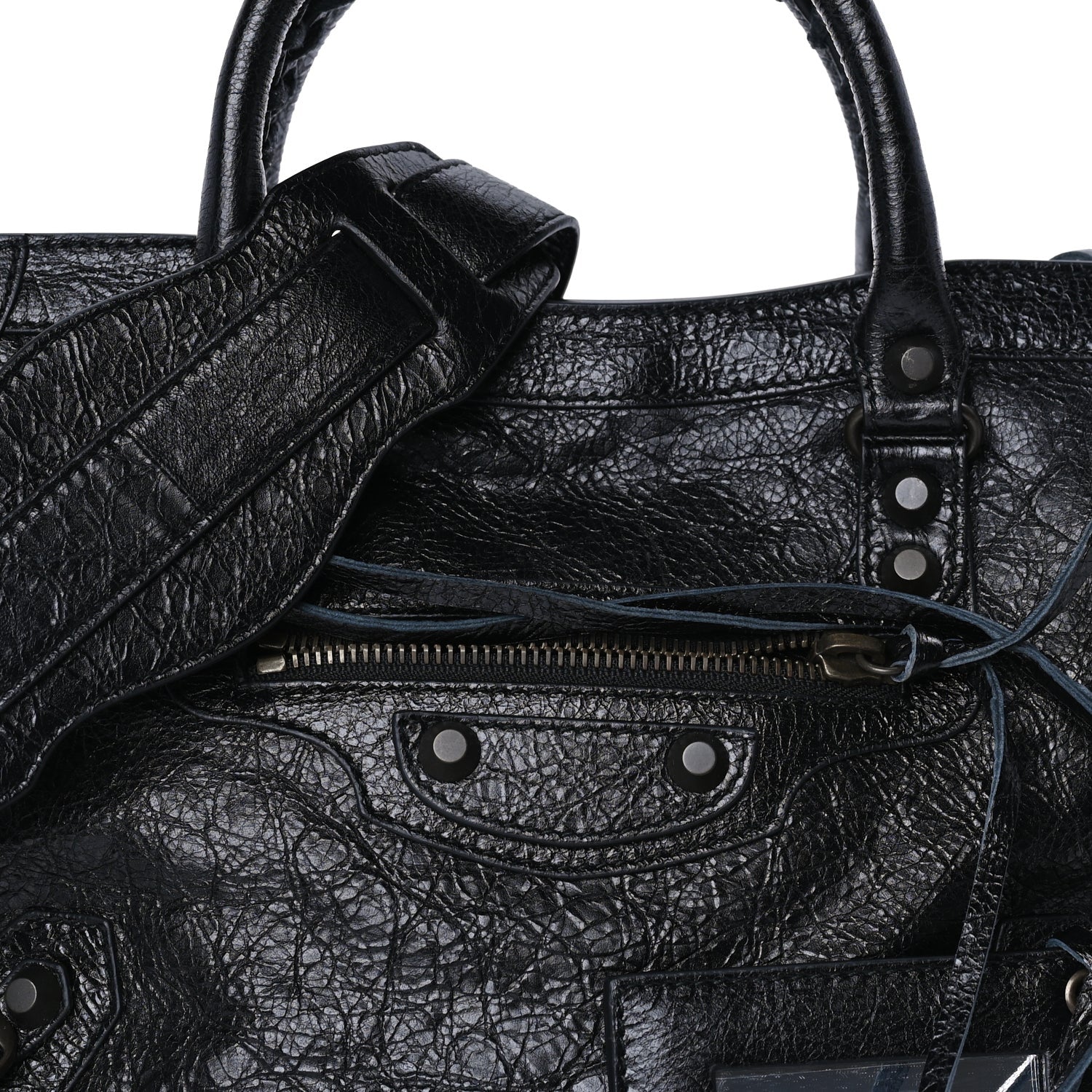 Balenciaga Agneau Arena Classic Hardware Small Le City Black 6 of 7