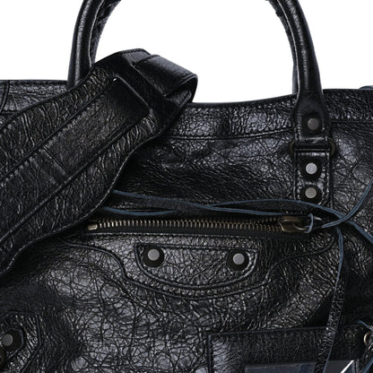 Balenciaga Agneau Arena Classic Hardware Small Le City Black 6 of 7