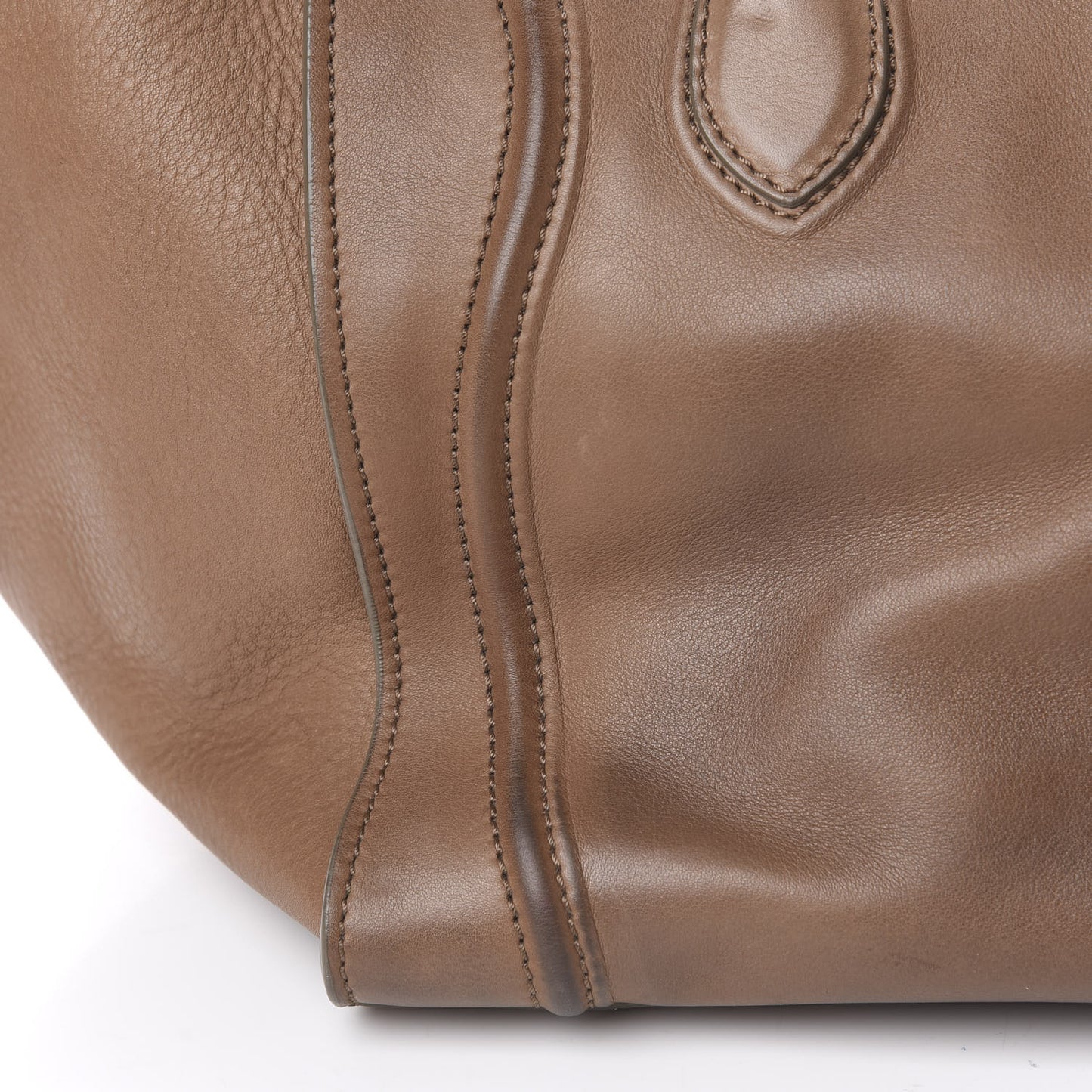 Supple Calfskin Medium Phantom Luggage Taupe