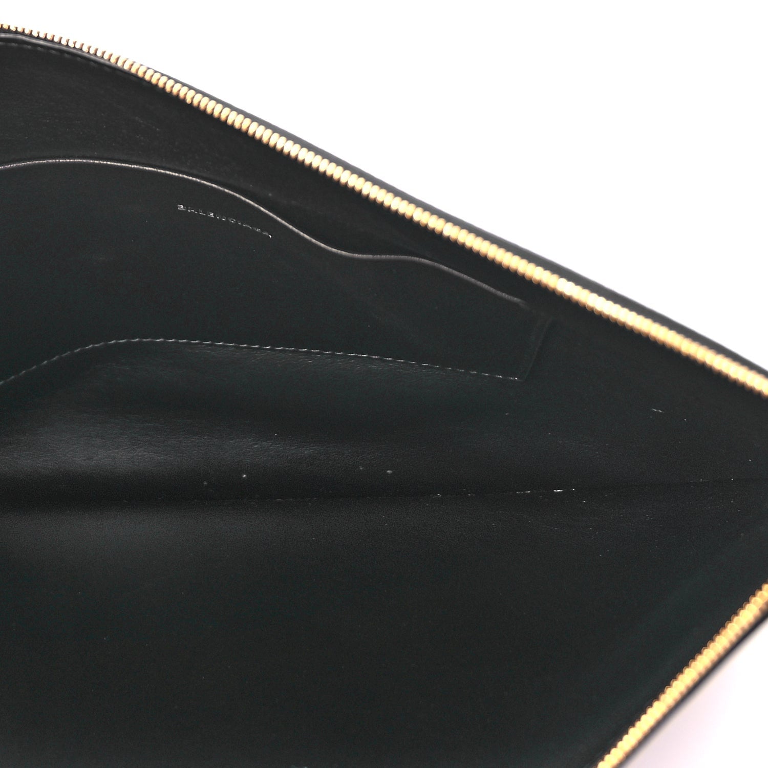 Balenciaga Large Calfskin Cash Pouch With Handle Black 5 of 6