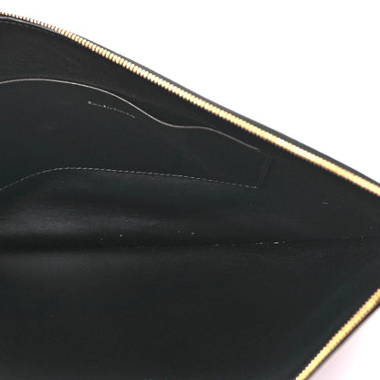 Balenciaga Large Calfskin Cash Pouch With Handle Black 5 of 6