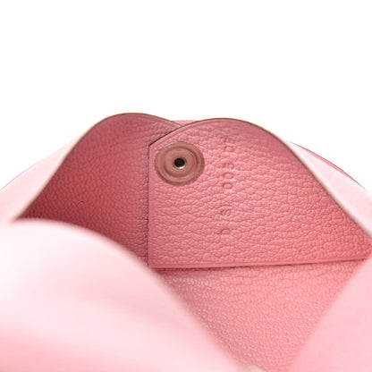 Hermes Chevre Mysore Calvi Card Case Rose Sakura 7 of 8