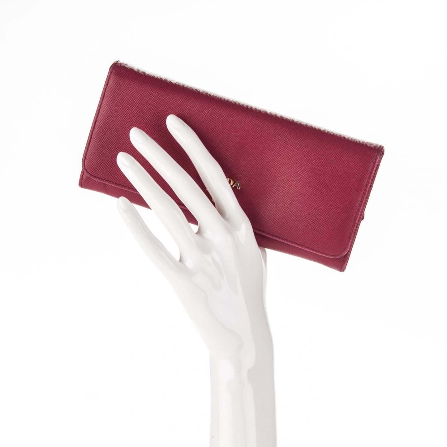 Saffiano Metal Continental Flap Wallet