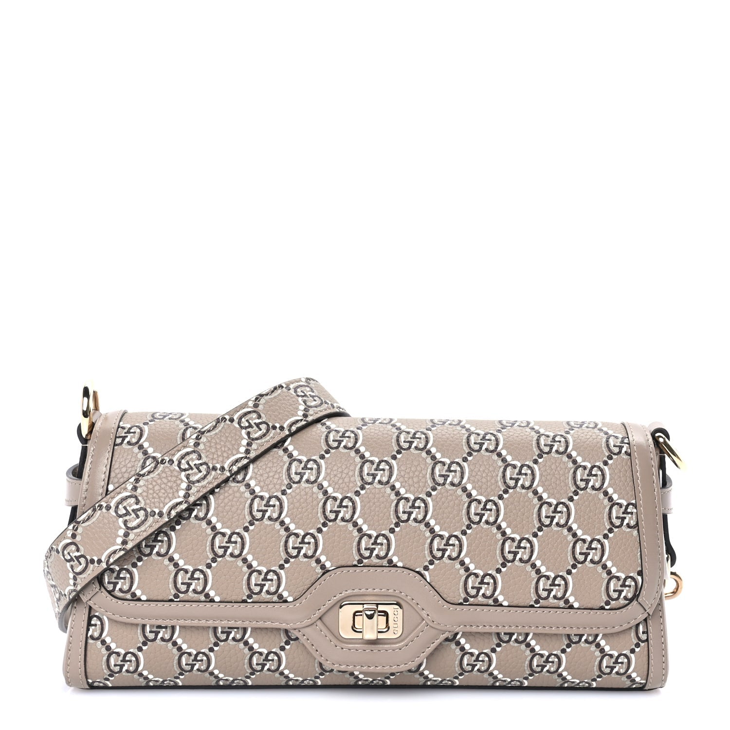 Gucci GG Shadow Monogram Small Luce Shoulder Bag Beige 1 of 7