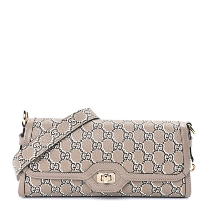 Gucci GG Shadow Monogram Small Luce Shoulder Bag Beige 1 of 7