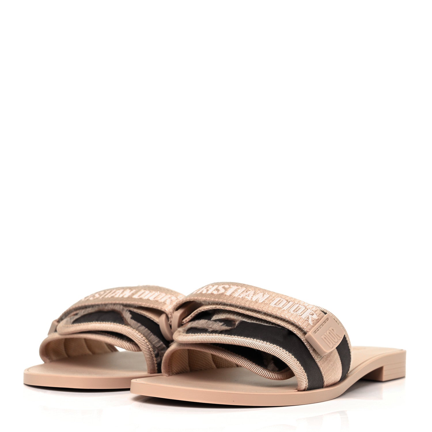 Christian Dior Canvas Nylon Camouflage Dior(e)volution Mule Slide Sandals 41 Nude 3 of 9