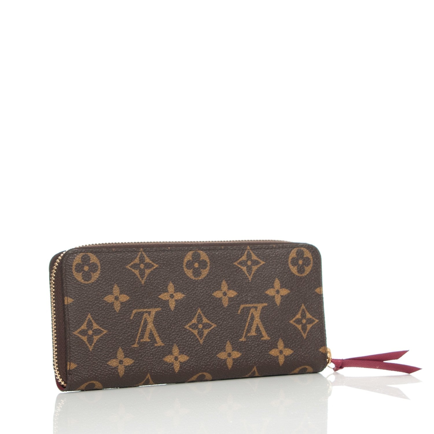 Louis Vuitton Monogram Clemence Wallet Fuchsia 3 of 7