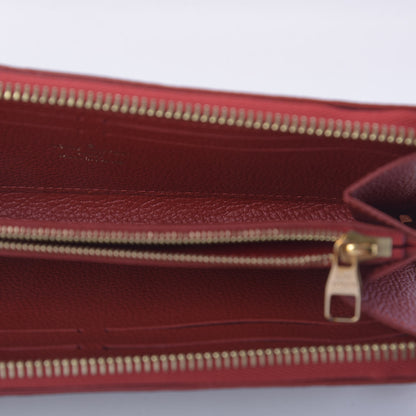 Louis Vuitton Empreinte Blooming Flowers Clemence Wallet Marine Rouge 5 of 10