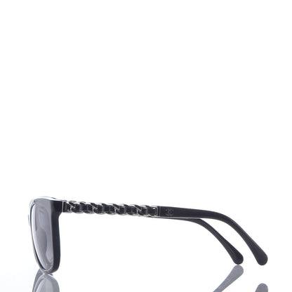 Chanel Cat Eye Chain Polarized Sunglasses 5260-Q Black 3 of 8
