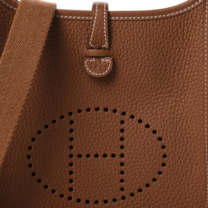 Hermes Taurillon Clemence Evelyne TPM Gold 9 of 10