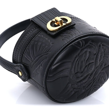Christian Dior Calfskin Embossed Jardin Botanique Micro Vanity Case Black 7 of 7