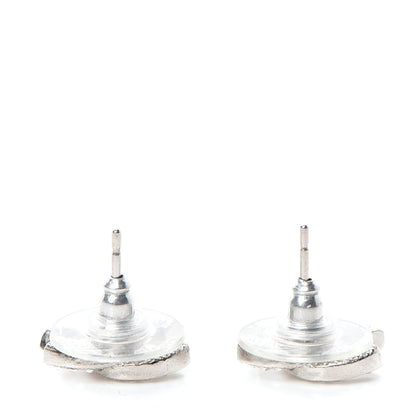 Chanel Crystal CC Earrings Silver 3 of 5