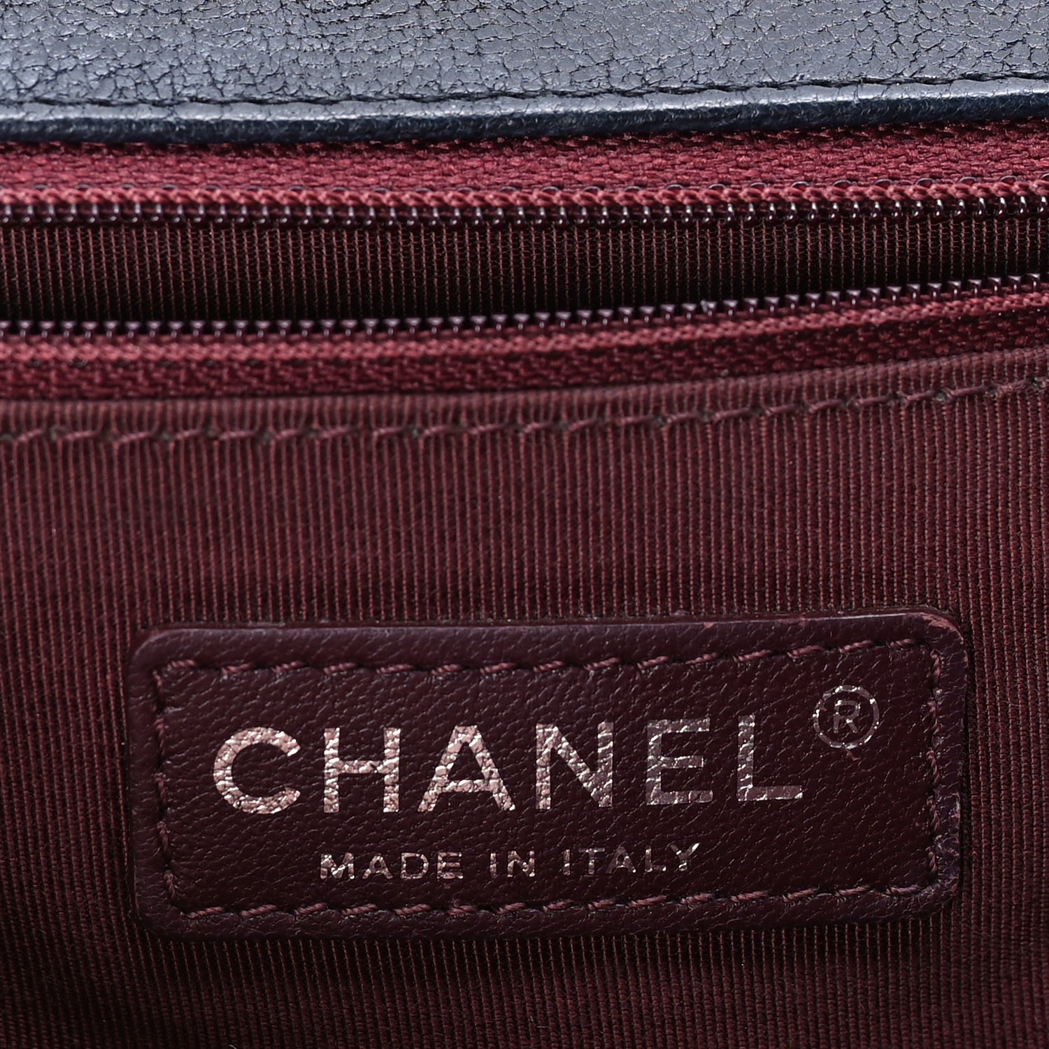 Chanel Crumpled Lambskin New Medium Studded Boy Flap Navy 5 of 9