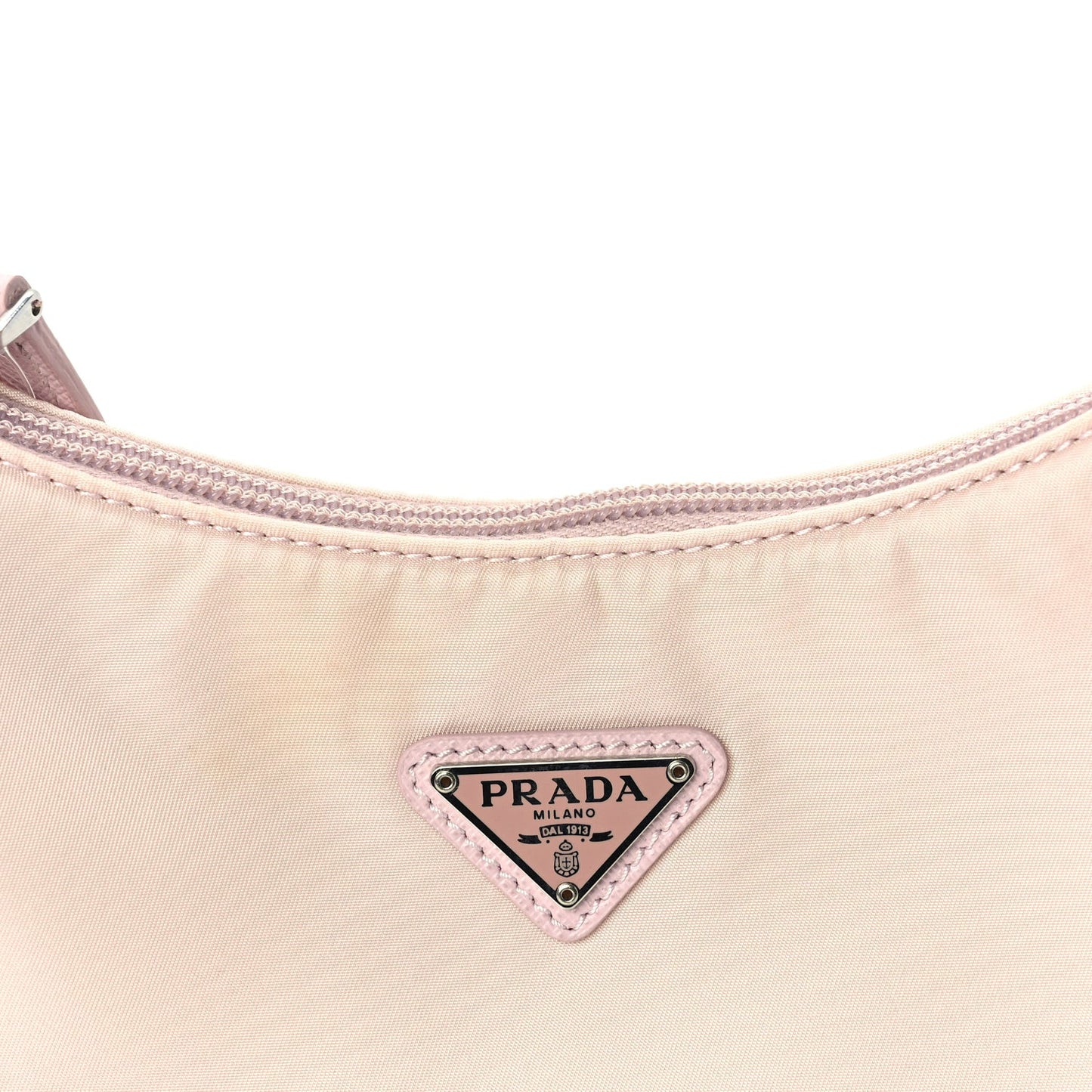 Tessuto Nylon Saffiano Re-Edition 2000 Bag  Alabastro