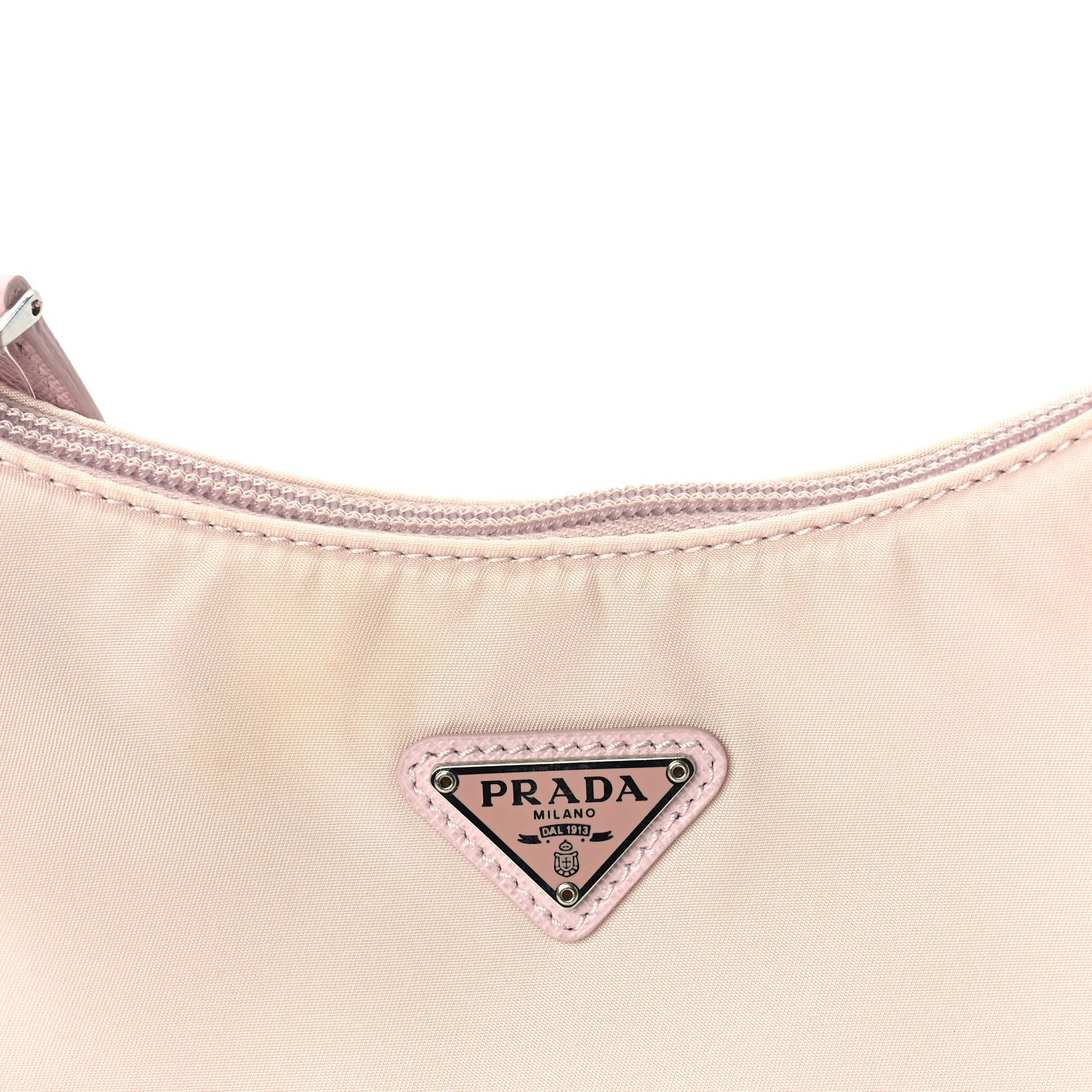 Prada Tessuto Nylon Saffiano Re-Edition 2000 Bag  Alabastro 6 of 8