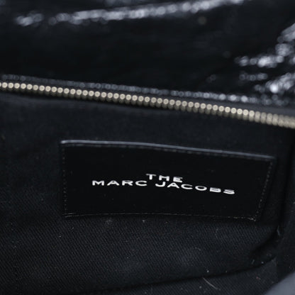 Marc Jacobs Shiny Crinkled Lambskin Medium The Tote Bag Black 5 of 7