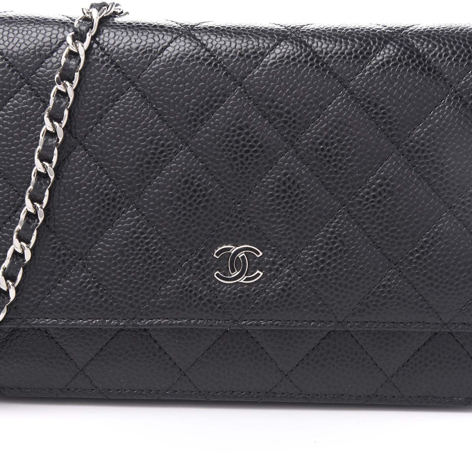Chanel Caviar Quilted Wallet On Chain WOC Black 8 of 11