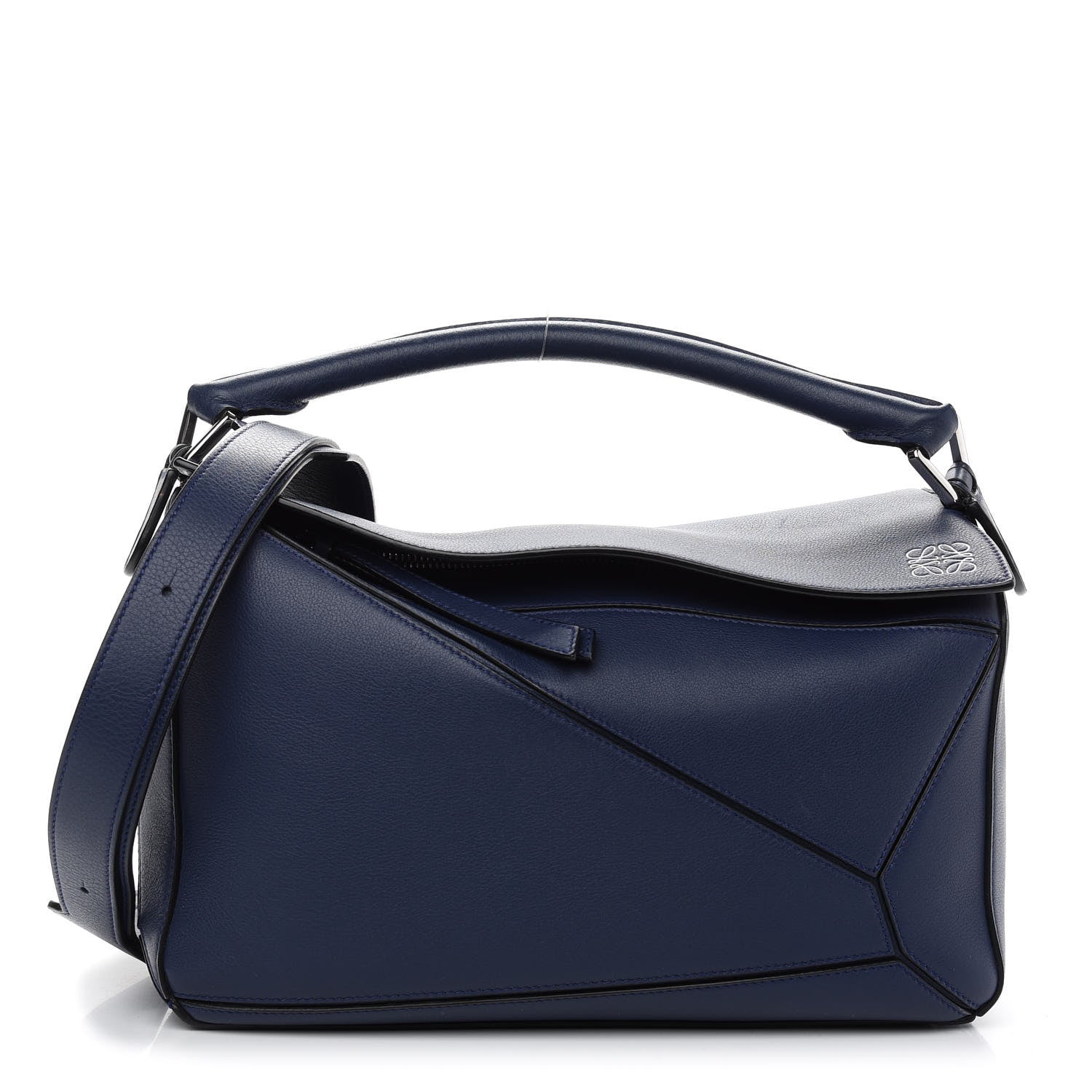 Loewe Calfskin Medium Puzzle Bag Marine 1 of 10