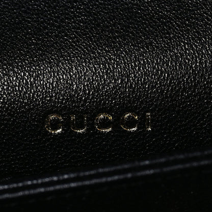 Gucci Sakai Be Green Calfskin Shearling Horsebit 1955 Shoulder Bag Black 5 of 8