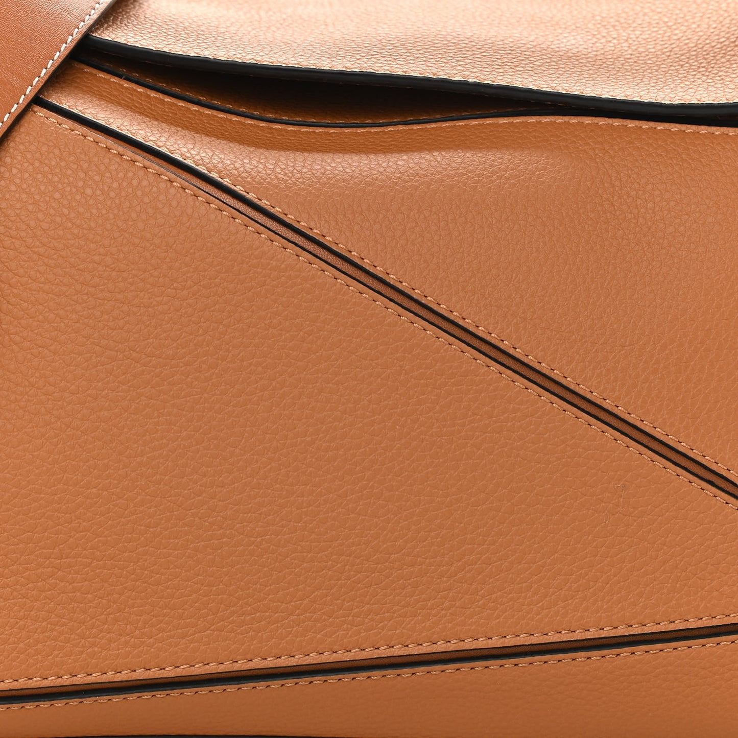 Calfskin Medium Puzzle Bag Light Caramel