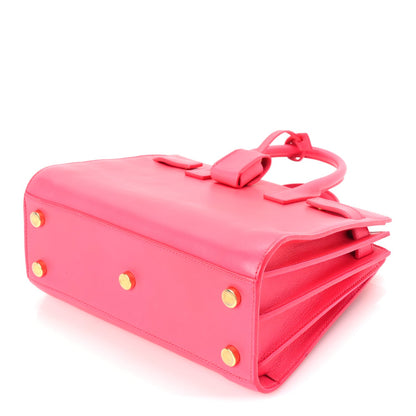 Saint Laurent Calfskin Nano Sac De Jour Lipstick Fuchsia 8 of 8