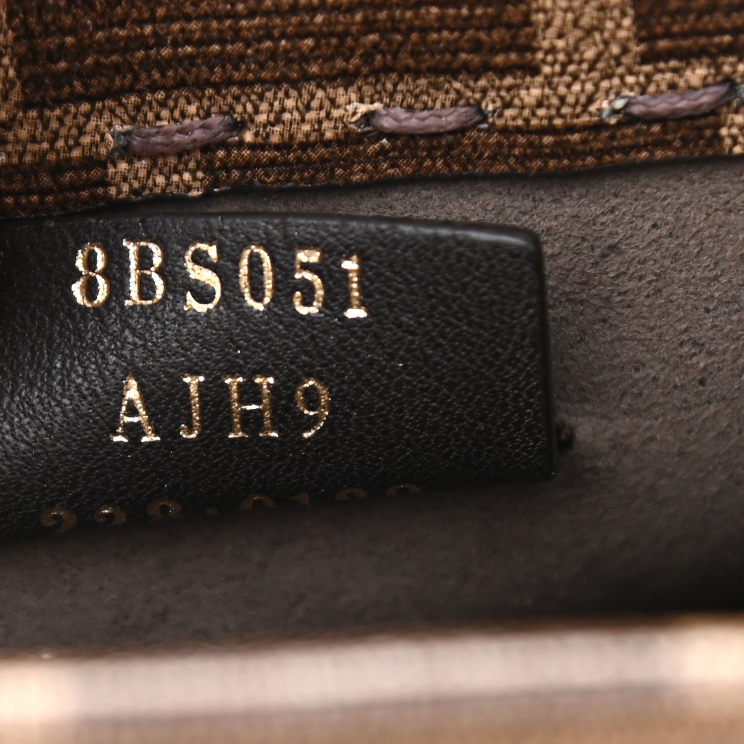 Fendi Glazed Fabric Vitello King Plexiglass FF 1974 Logo Hairdo Girls Inlay Mini Fendi Sunshine Shopper Tote Mogano Panna Multicolor 7 of 9