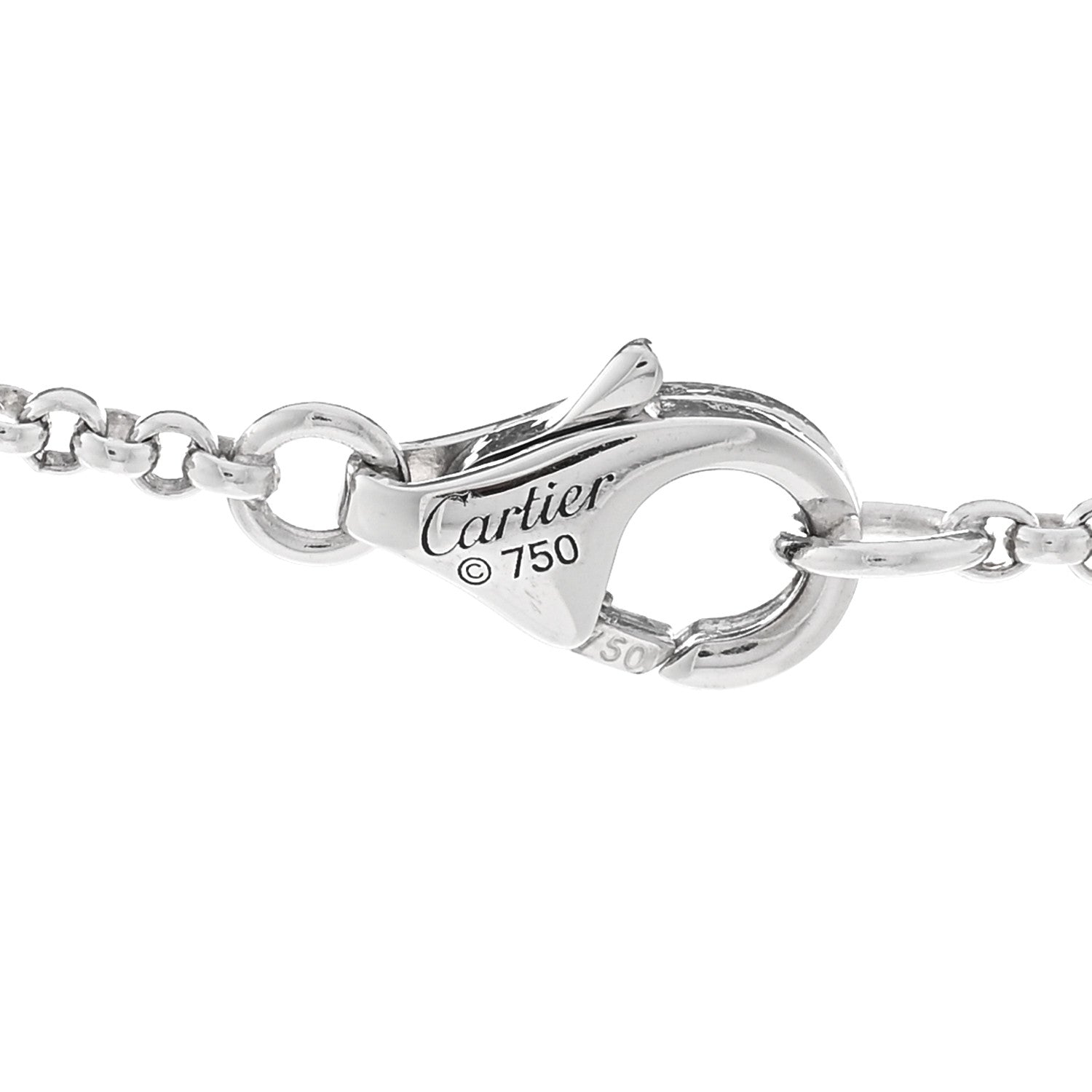 Cartier 18K White Gold Entrelaces Necklace 4 of 4